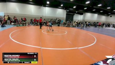 77 lbs 3rd Place Match - Boston Mooney, Cypress Wrestling Club vs Boston Waldo, Lakeland Wrestling Club