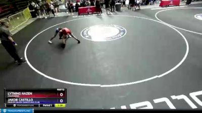 102 lbs Semifinal - Lytning Hazen, California vs Jakob Castillo, Merced Bears Wrestling Club