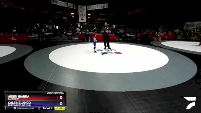 43 lbs Quarterfinal - Aiden Ibarra, California vs Caleb Blanco, PRIDE Wrestling Club