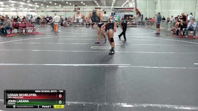 150 lbs Cons. Round 3 - Logan Sichelstiel, MPR Wrestling vs John Lagana, Fisheye