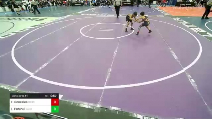 70 lbs Consi Of 8 #1 - Ezra Gonzales, Merced Bears WC vs Leonidas ...