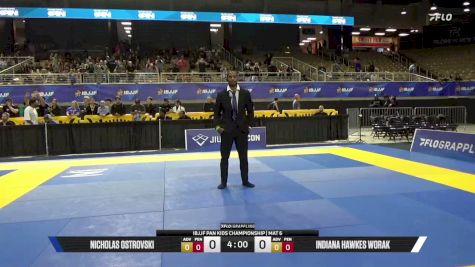 Nicholas Ostrovski vs Indiana Hawkes Worak 2026 Pan Kids Jiu-Jitsu IBJJF Championship