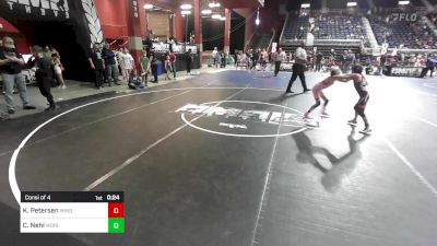 66 lbs Consi Of 4 - Kiera Petersen, Windy City WC vs Cash Nehl, Worland WC