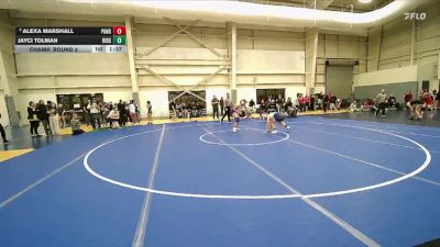 120 lbs Champ. Round 2 - Alexa Marshall, Panguitch vs Jayci Tolman, Ridgeline