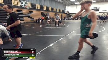 95 lbs Semifinal - Alston Fletcher, Kuna Middle School vs Evan Bourland, Mountain Home Middle School