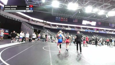122 lbs Rr Rnd 2 - Gianna Hoover, Missouri Red vs Abigail Hayes, MoWest Wild Dragons