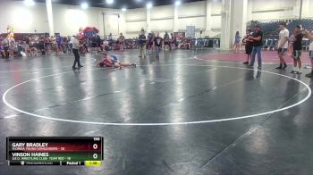 190 lbs Round 4 (6 Team) - Gary Bradley, Florida Young Gunslingers vs Vinson Haines, S.E.O. Wrestling Club- Team Red
