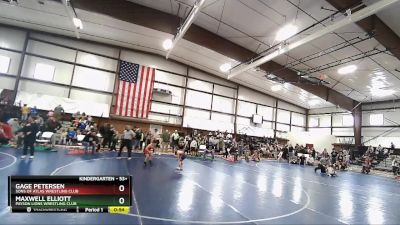 53+ Champ. Round 1 - Maxwell Elliott, Payson Lions Wrestling Club vs Gage Petersen, Sons Of Atlas Wrestling Club