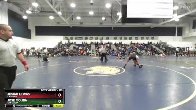 113 lbs 1st Place Match - Josiah Leyvas, La Serna vs Jose Molina, Santa Ana