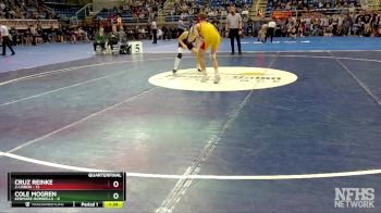 114 lbs Quarterfinal - Cruz Reinke, 2-Lisbon vs Cole Mogren, Kenmare-Bowbells