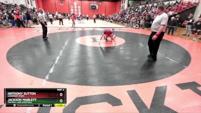 113 lbs Cons. Semi - Anthony Sutton, LOCKPORT (Twp) vs Jackson Marlett, Crystal Lake (CENTRAL)