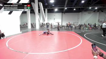 85 lbs Quarterfinal - Bentley McIlwain, Central Catholic WC vs Tyrann Gallegos, Southwest Hammers