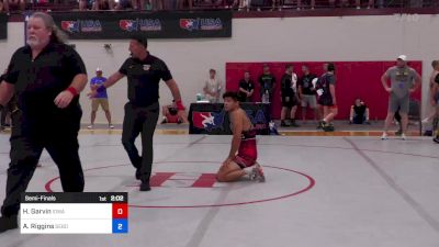 74 kg Semifinal - Hunter Garvin, Iowa vs Aiden Riggins, Sebolt Wrestling Academy