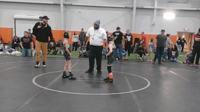 50 lbs Round 2 (6 Team) - Jordyn Jones, Lady Warriors United Maroon vs Hayden Condon, PA West Yellow