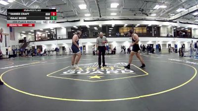285 lbs 3rd Place Match - Tanner Craft, Adrian vs Isaac Moss, Trine