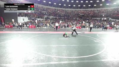 51 lbs Cons. Round 2 - Oren Thomas, Coleman Youth Wrestling vs Levi DuQuaine, Shawano