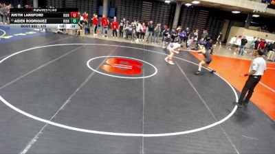 175 lbs Quarterfinal - Aiden Rodriguez, Unattached vs Justin Langford, Unattached