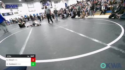 67 lbs Quarterfinal - Camden Cloyd, Noble Takedown Club vs Hunter Hubbard, El Reno Wrestling Club