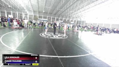 94-100 lbs Semifinal - Lola Gonzales, CO vs Parker Faulkner, CA