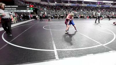 95 lbs Rr Rnd 3 - Elliana Kaeding, Jackson County vs Addison Ross, East Kansas Eagles