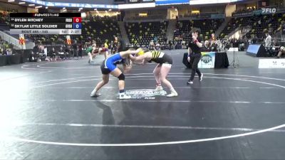 145 lbs Cons. Round 3 - Skylar Little Soldier, Grand Valley State vs Dylen Ritchey, Fort Hays State