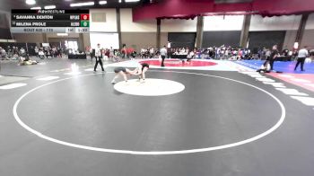 110 lbs Quarterfinal - Milena Prole, Aledo vs Savanna Denton, Canyon West Plains
