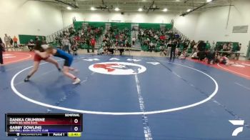 140 lbs Semifinal - Danika Crumrine, North Big Horn Rams vs Gabby Dowling, Greybull Basin Athletic Club
