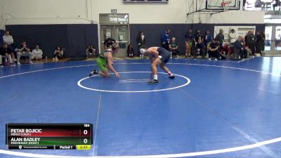 184 lbs Champ. Round 1 - Petar Bojicic, Menlo (Calif.) vs Alan Badley, Providence (Mont.)