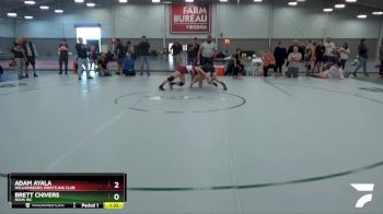 132 lbs Cons. Semi - Adam Ayala, Williamsburg Wrestling Club vs Brett Chivers, Nova WC