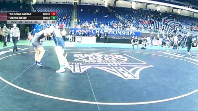 Girls-190 lbs Semifinal - Le`Anna Zavala, Holland West Ottawa (Girls) vs Olivia Kemp, Carleton Airport (Girls)