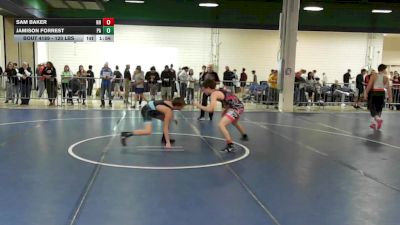 120 lbs Consi Of 64 #1 - Sam Baker, NH vs Jamison Forrest, PA