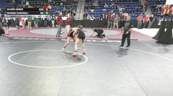 107 lbs Semifinal - Oliver Greer, Keene vs Maggie Campbell, Woburn
