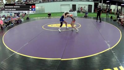 95 lbs McKenzie Mantei, Michigan vs Skylar Bain, Missouri