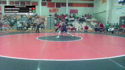 144 lbs Round 4 (6 Team) - Sawyer Ibarra, Alma-Wabaunsee HS vs Karson Nichols, Smith Center HS