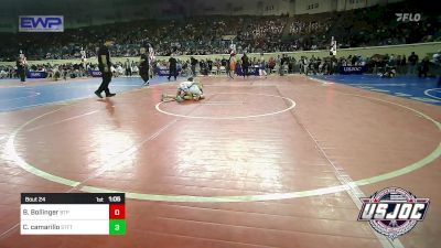 64 lbs Quarterfinal - Boston Bollinger, Tulsa Blue T Panthers vs Cam Camarillo, Standfast