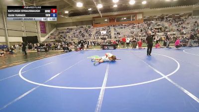 108-119 lbs Cons. Sub-quarters - Kayleigh Strausbaugh, Mid Valley Wrestling Club vs Quin Turner, Tough N Technical Wrestling Club (TNTWC)