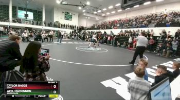 132 lbs Semifinal - Taylor Baggs, Cody vs Axel Mackinnon, Green River