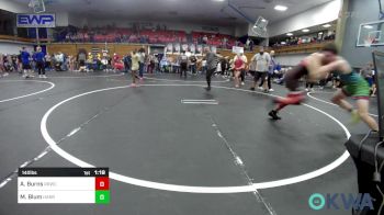 140 lbs Rr Rnd 3 - Andrew Burns, Red Ryder Wrestling Club vs Mitchell Blum, Harrah Little League Wrestling