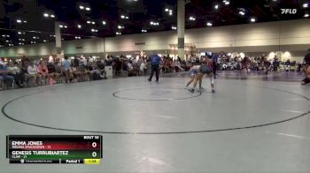 130 lbs Finals (8 Team) - Emma Jones, Indiana Smackdown vs Genesis Turrubiartez, CLAW