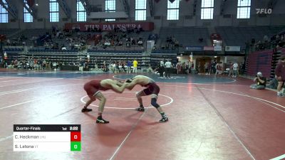 141 lbs Quarterfinal - Conner Heckman, Lock Haven vs Sam Latona, Virginia Tech