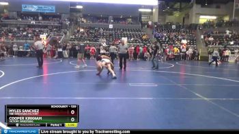 120 lbs Cons. Round 3 - Cooper Kirkham, Victory Wrestling vs Myles Sanchez, The Wrestling Factory