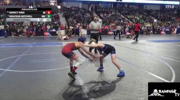 73 lbs Quarterfinal - Grayson Mitchell, WWC vs Quincy King, Bobcat WC