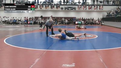 132 lbs Quarters & 1st Wb (16 Team) - TYSON ALLEN, Commerce Hs vs Lane Broome, Trion