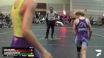 91 lbs Round 2 (6 Team) - Levi Halbert, Untouchables Purple vs Harrison Buroker, Ragin Raisins WC