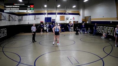 170 lbs Champ. Round 1 - Jadin Robinson, Saegertown Hs vs Harlee Hornick, Seneca Valley Hs