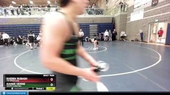 132 lbs Round 3 - Kaiser Henne, Nampa Christian vs Kaiden Rubash, TW Wrestling