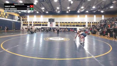 130 lbs Consy 4 - Carley King, Kiski Area vs Maizy Mikeska, Derry Area