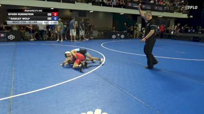 62 lbs Quarters - Ryker Rubinstein, King Select vs Rawley Wolf, Cowboy Wrestling Club