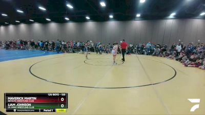 135 lbs Round 1 - Maverick Martin, NB Elite Wrestling Club vs Liam Johnson, Lil Dons Wrestling Club