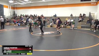 185-195 lbs Round 4 - Adrian Thorton, Burlington vs Aya Adam, Iowa City West